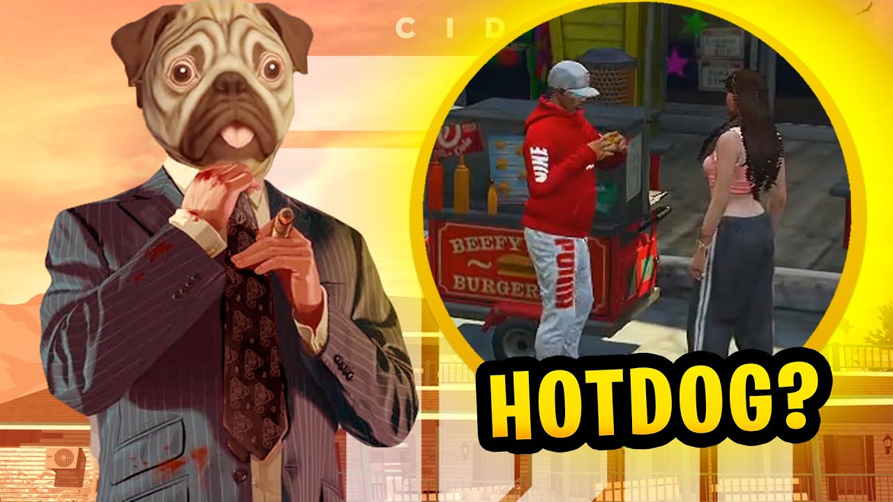 FOI COMER HOTDOG NA MINHA FRENTE! - GTA V ROLEPLAY CIDADE ALTA RP