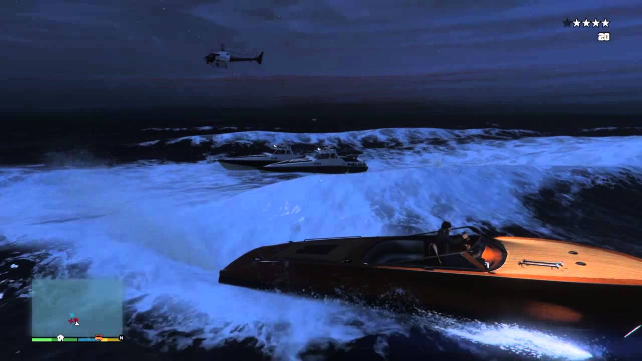 GTA 5 Boat Police Chase