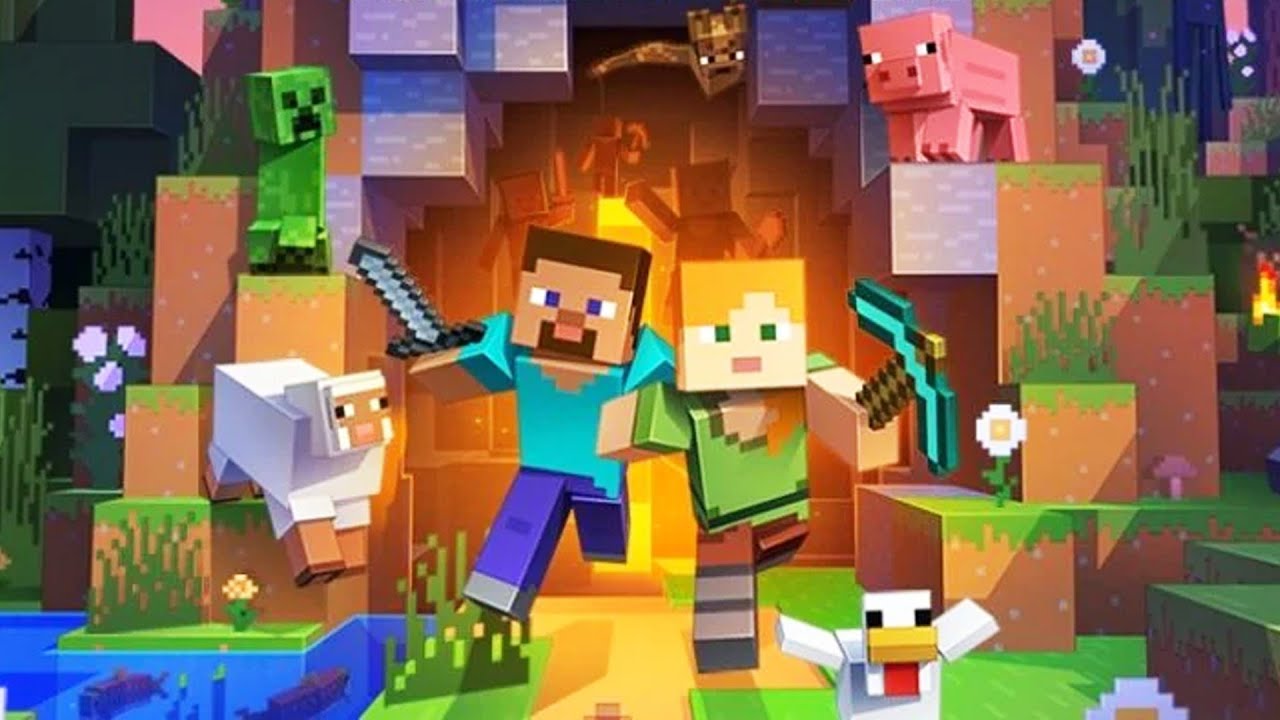 nyoba main di server, Minecraft