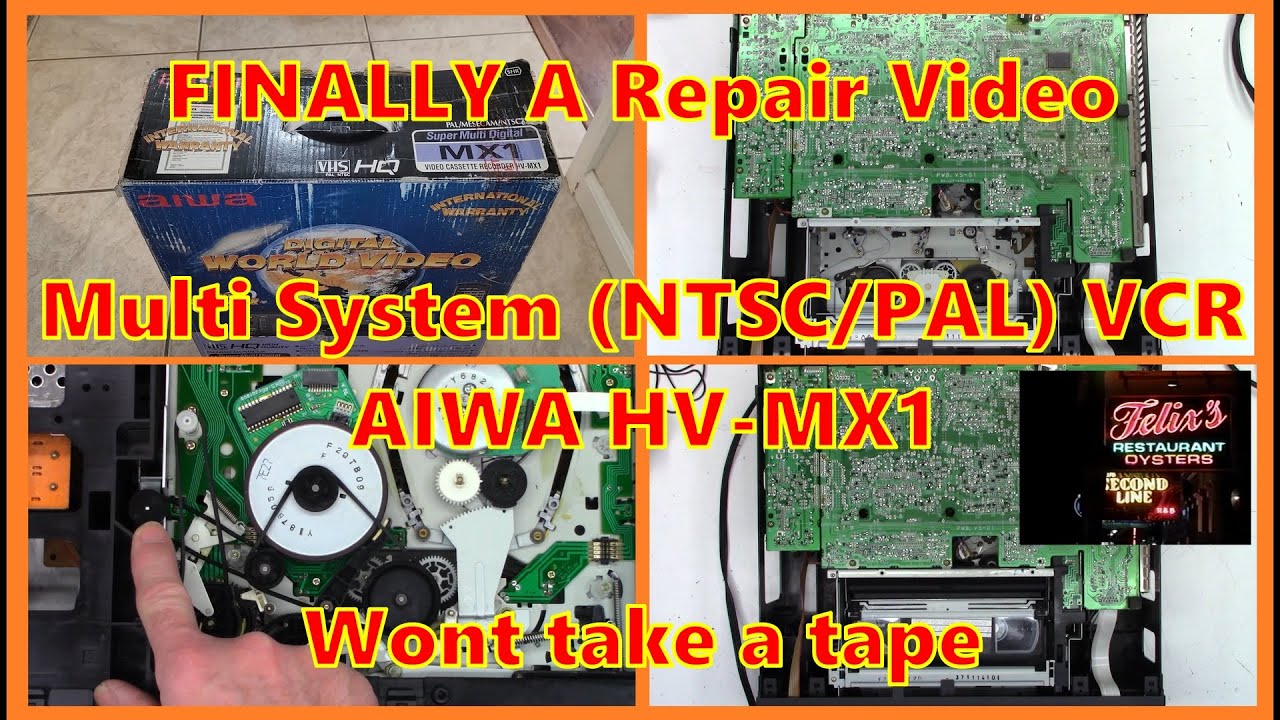 I finally had a chance to look at a customers unit. An Aiwa HV MX1 VCR that will not accept a tape.