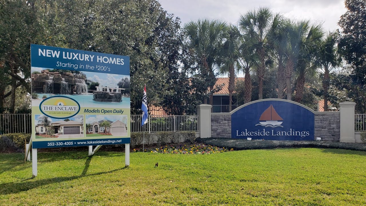 Drive through tour of The Enclave at Lakeside Landings in Wildwood, FL near The Villages, FL