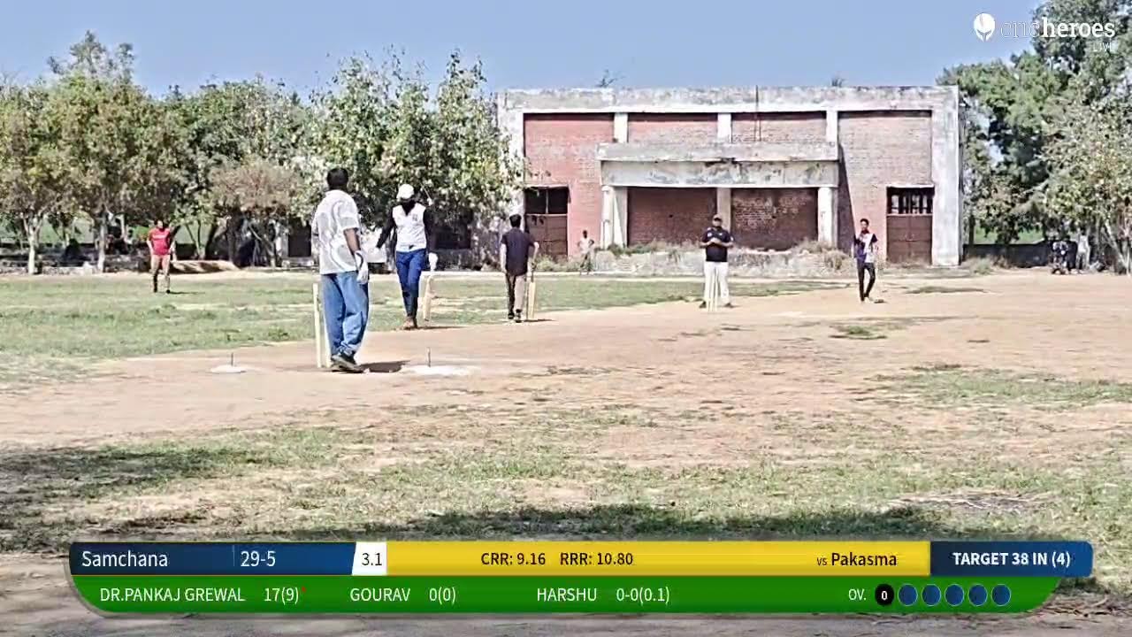 Pakasma vs Samchana live cricket match | Sisana Tournament live - Garhi Sisana Sonipat