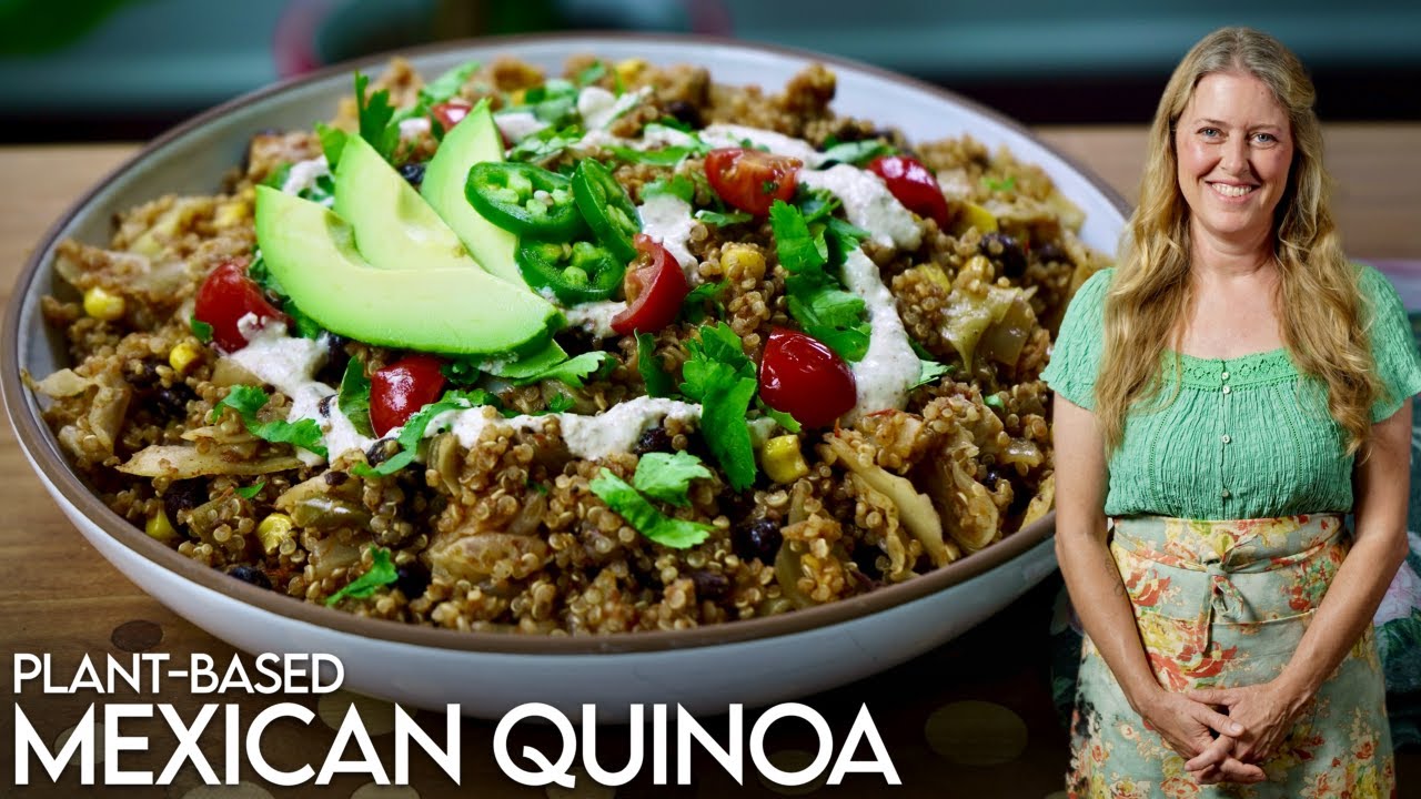 Mexican Quinoa: The Easiest Plant-Based Meal You’ll Make This Week! #oilfree #vegan
