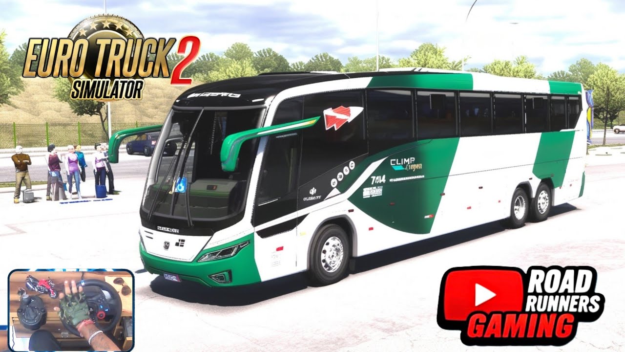 Super Smooth Ride Passenger in Stylish Busscar NB1 Bus | ETS2 1.53 Bus | Euro Truck Simulator 2