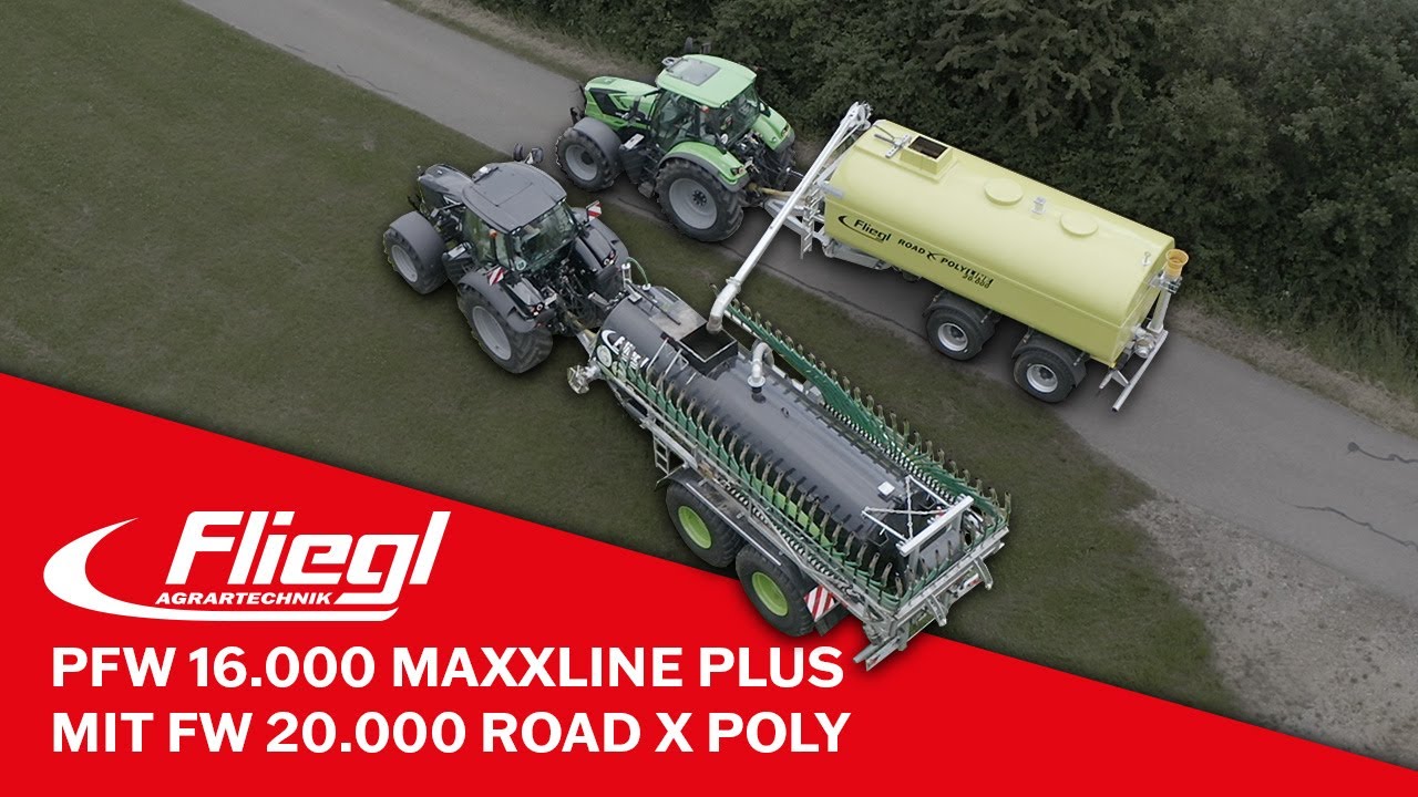 #fliegl Effiziente Gülleausbringung: FW 20.000 Road X Poly - PFW 16.000 MaxxLine Plus - SKATE 150