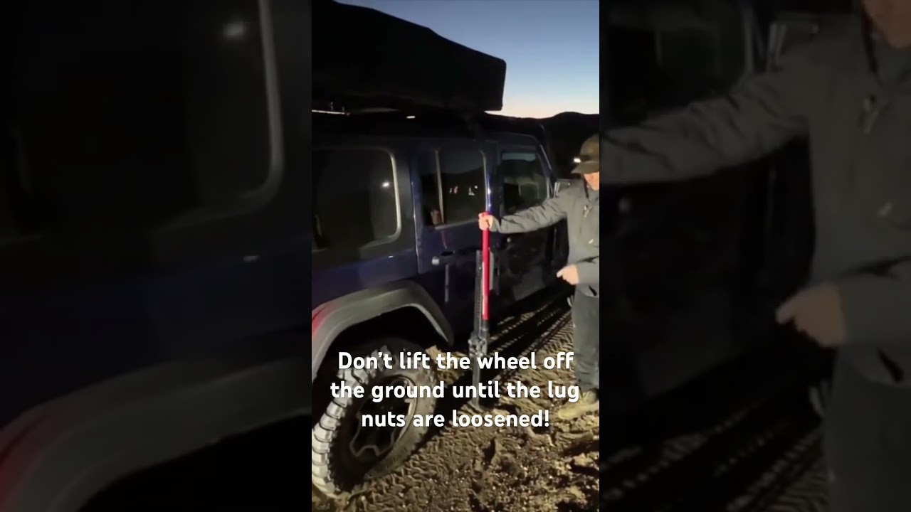 How to change a tire off road!