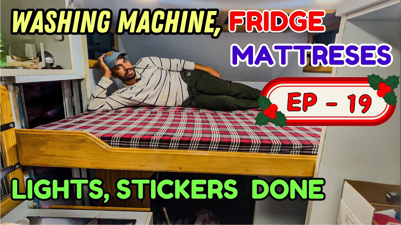 EP -19 कैम्पर वैन कैम्पिंग के लिए तैयार, Washing Machine, fridge, Campervan #rv #motorhome #caravan