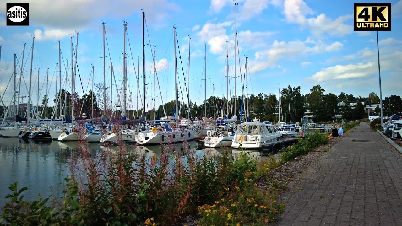 Walking in Espoo Finland - Relaxing Walk from Haukilahti to Westend along the Sea Shore