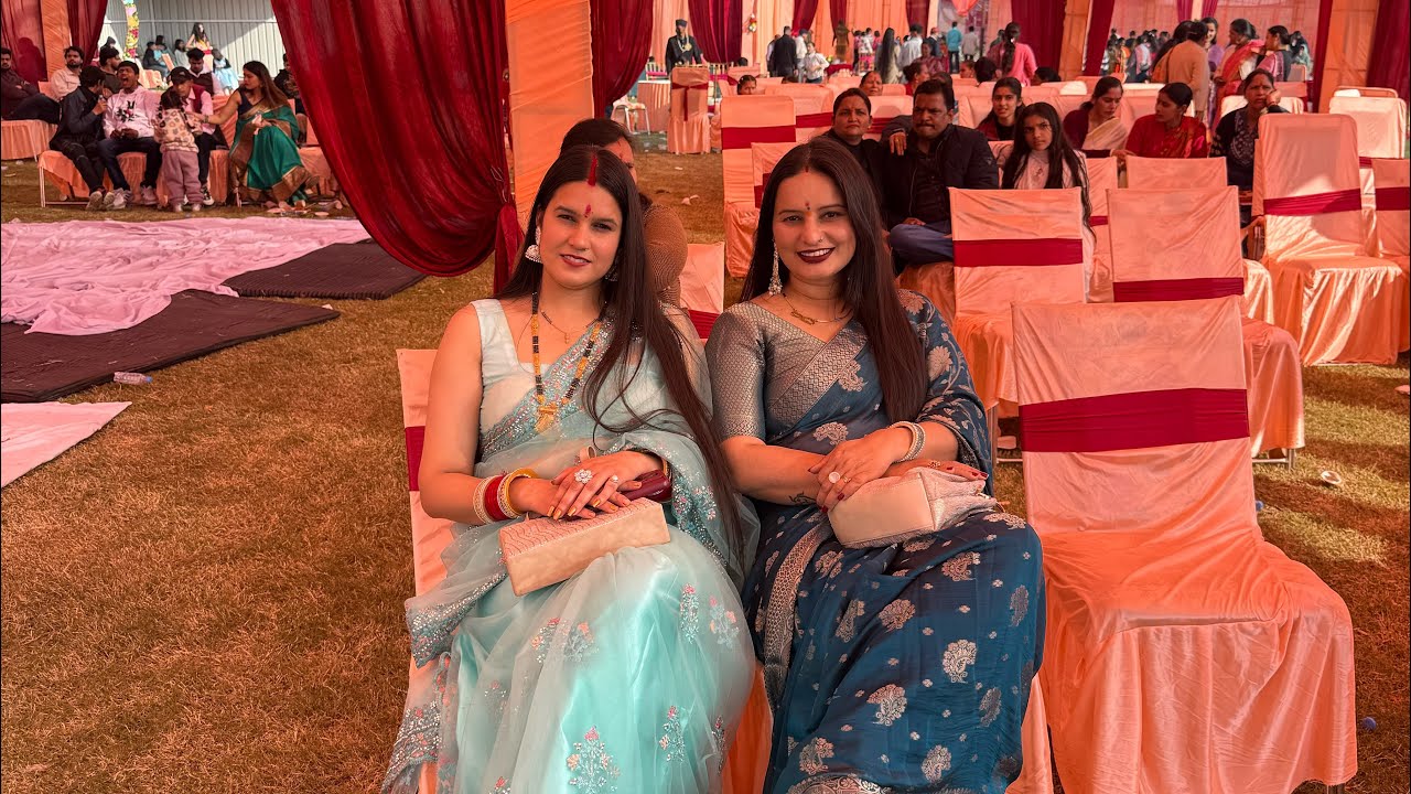 आज पहली बार बहुरानी गई जनेऊ पार्टी मैं मेरे साथ ❤️🥰🤟🏻#familyvlog #party 