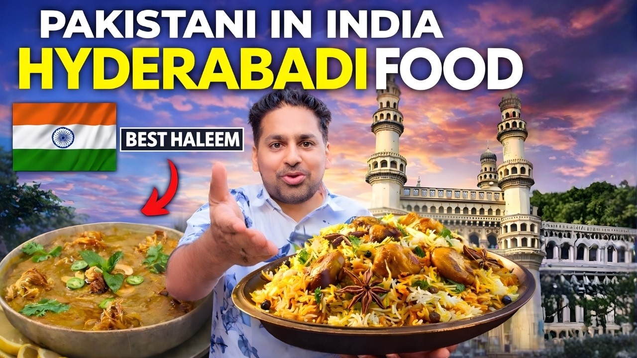 PAKISTANI ENJOYING HYDERABADI FOOD IN INDIA | INDIAN STREET FOOD