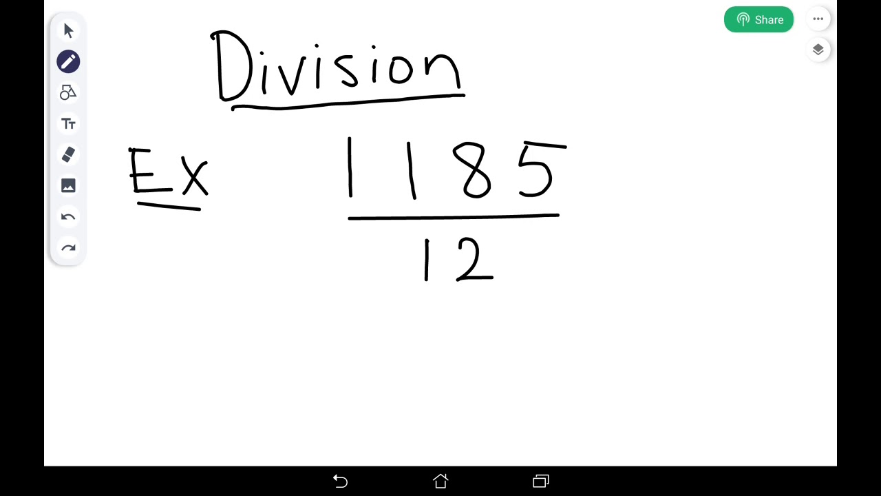 Division - Tv&aring;siffrig n&auml;mnare