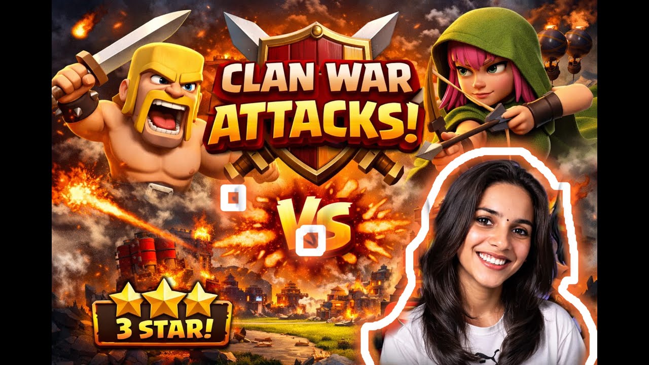 Girl Gamer on Fire !CLASH OF CLAN LIVE  .Welcome to today’s live