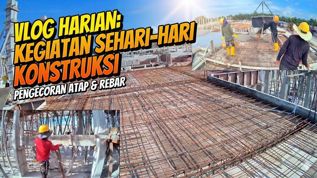 Vlog Harian & cement slab #foryou #construction 
