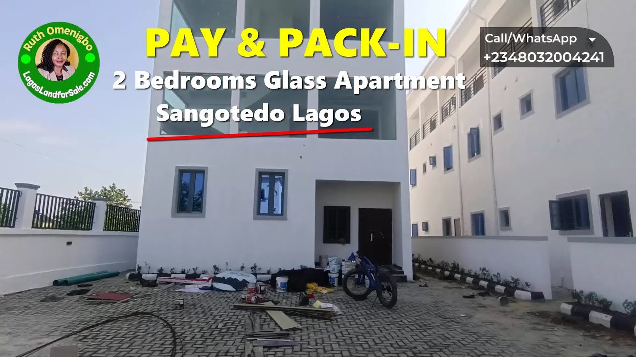 Pay & Pack-In  Glass 2 Bedroom Apartment House for Sale Lagos Nigeria | House for Sale Nigeria