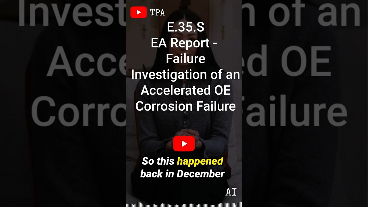 E.35.S EA Report - Failure Investigation of an Accelerated OE Pipeline Corrosion Failure