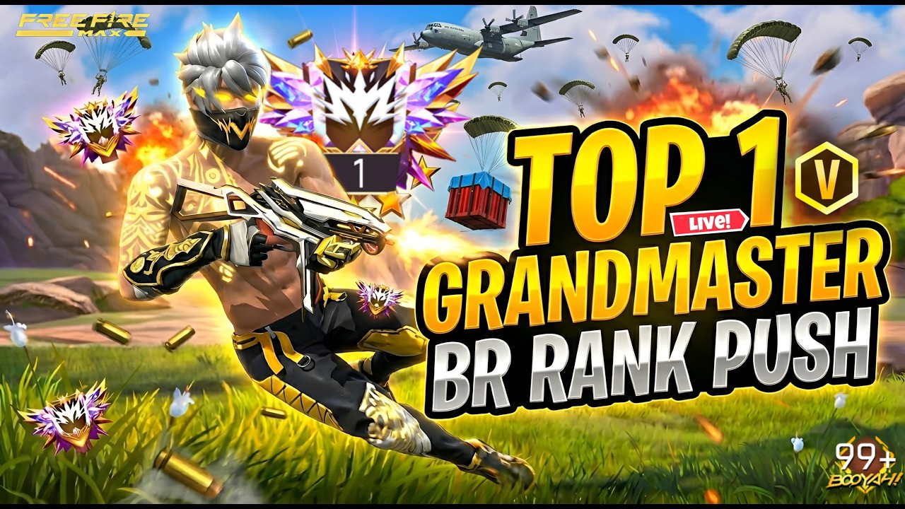 BR RANK PUSH  WITH FRIENDS AND SUBSCRIBERS  #rankpush #region #garenafreefire @GyanGaming