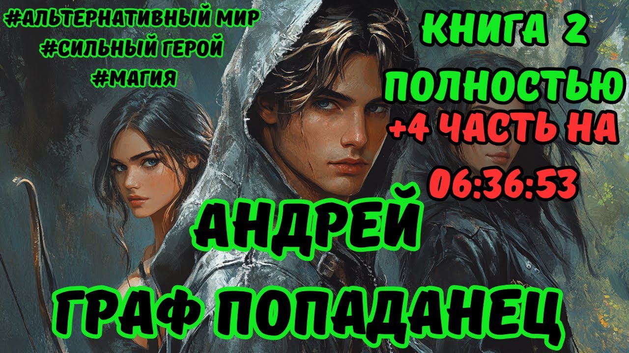 АУДИОКНИГА ПОЛНОСТЬЮ  | ГРАФ ПОПАДАНЕЦ | КНИГА 2 | ФЭНТЕЗИ | ПОПАДАНЕЦ |   #аудиокнига  #аудиокниги
