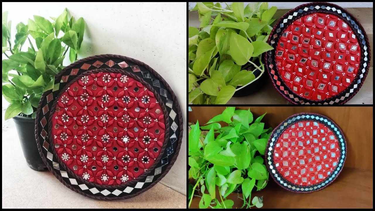 Mud and Mirror Artwork | Lippan art |Clay craft |DIY Lippan art | Kutch(Gujrat) Art |Mud work