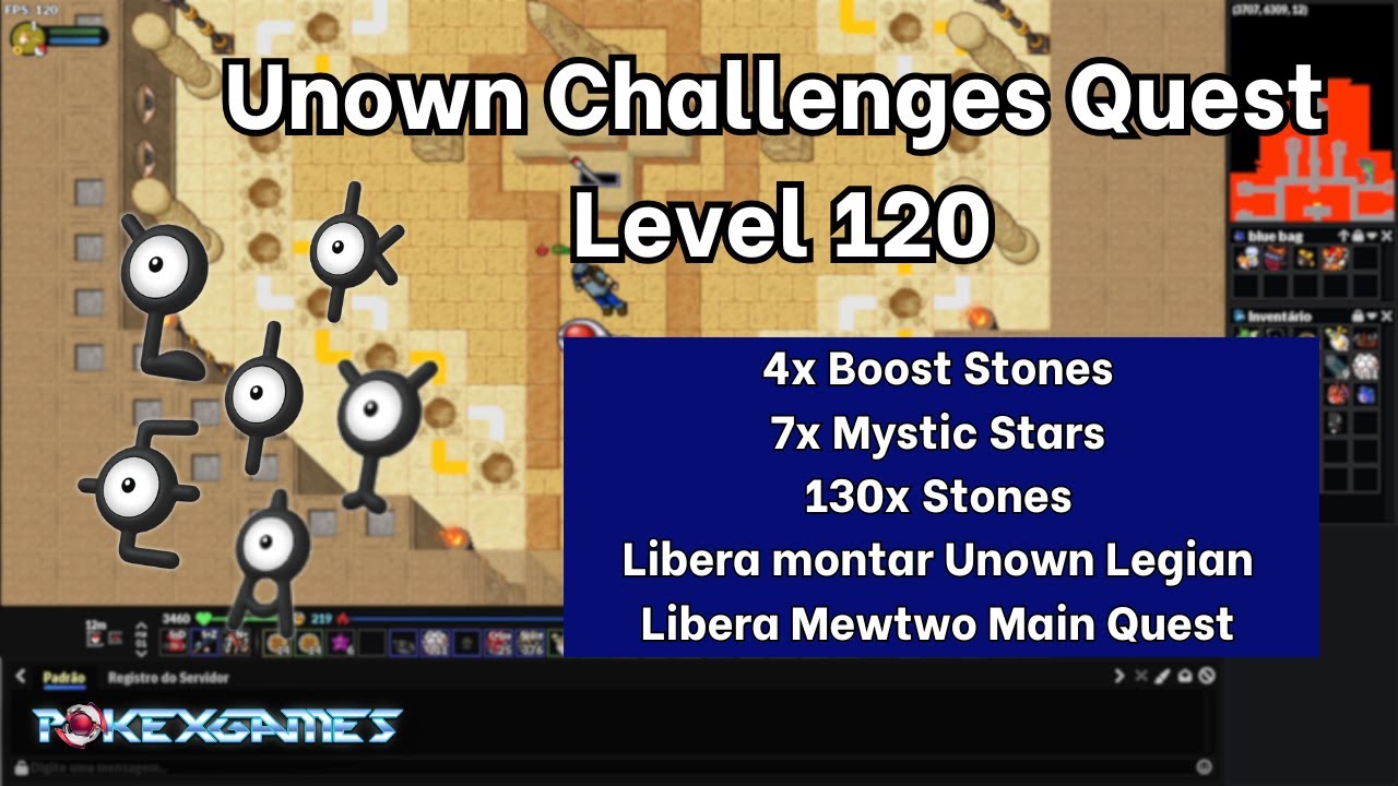 Unown Challenges Quest (Level 120) - PXG