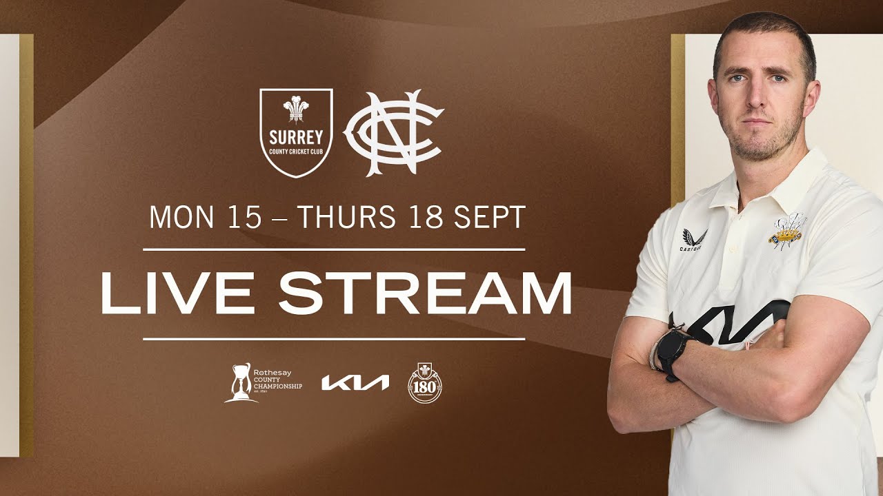 🔴 LIVE: Surrey v Nottinghamshire | DAY THREE | Rothesay County Championship