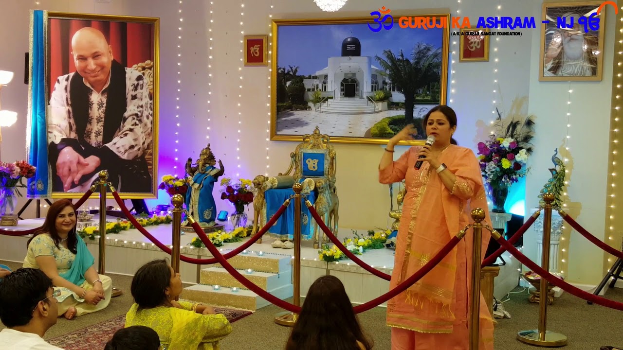 Satsang By Priyanka Aunty - Guruji Ka Ashram - New Jersey - USA - Somerset Temple