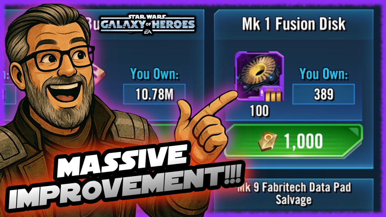 В игре Star Wars Galaxy of Heroes навсегда изменился процесс фарма модов!!!