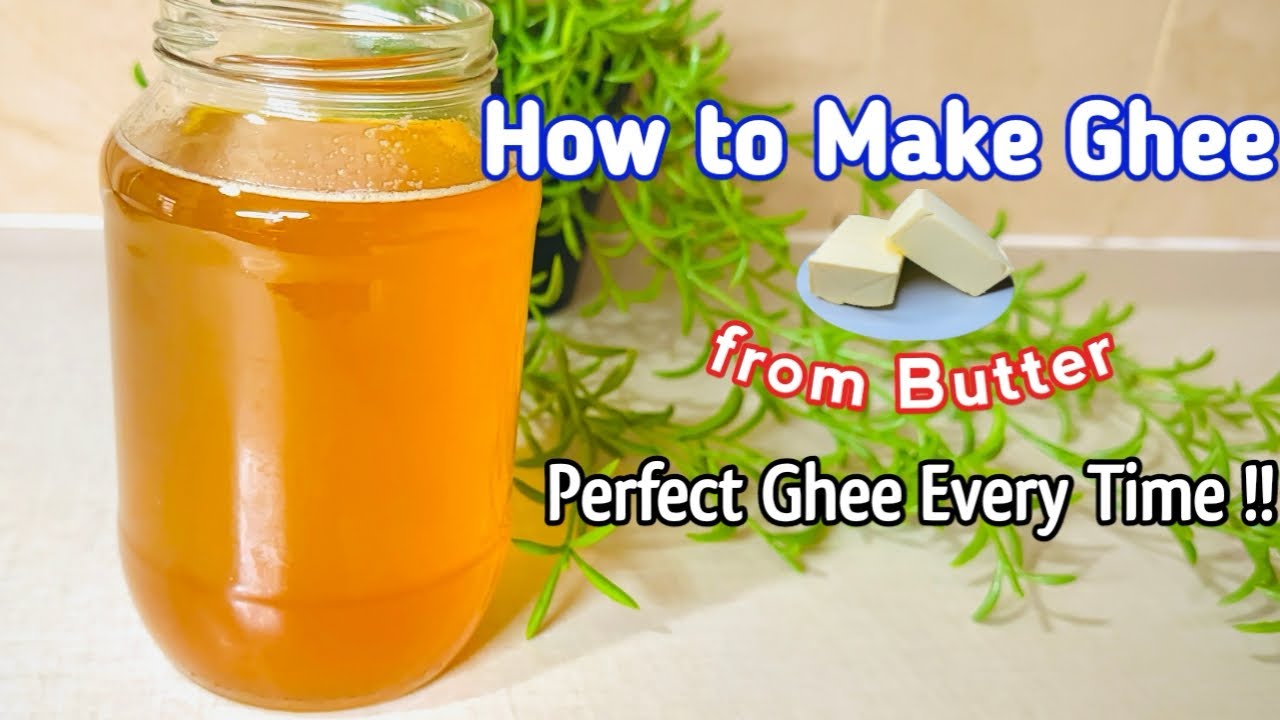 मक्खन से देसी घी कैसे बनाएं | How to Make Ghee From Butter | Clarified Butter | Homemade Ghee Recipe
