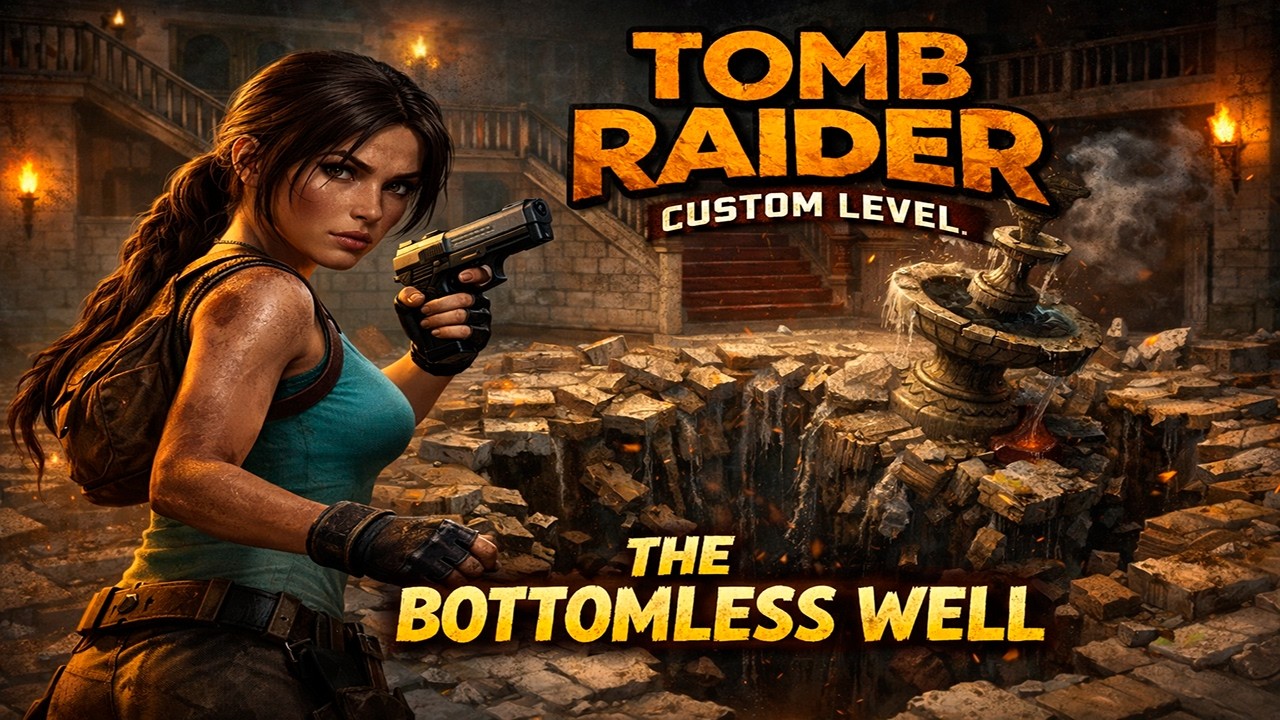 O POÇO SEM FUNDO | TODOS OS SEGREDOS E COLETÁVEIS | TOMB RAIDER CUSTOM LEVEL