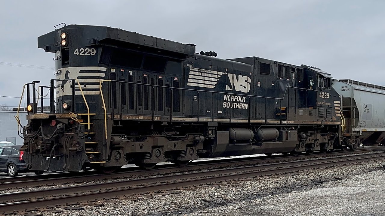 Ns 4229 leads a local train 