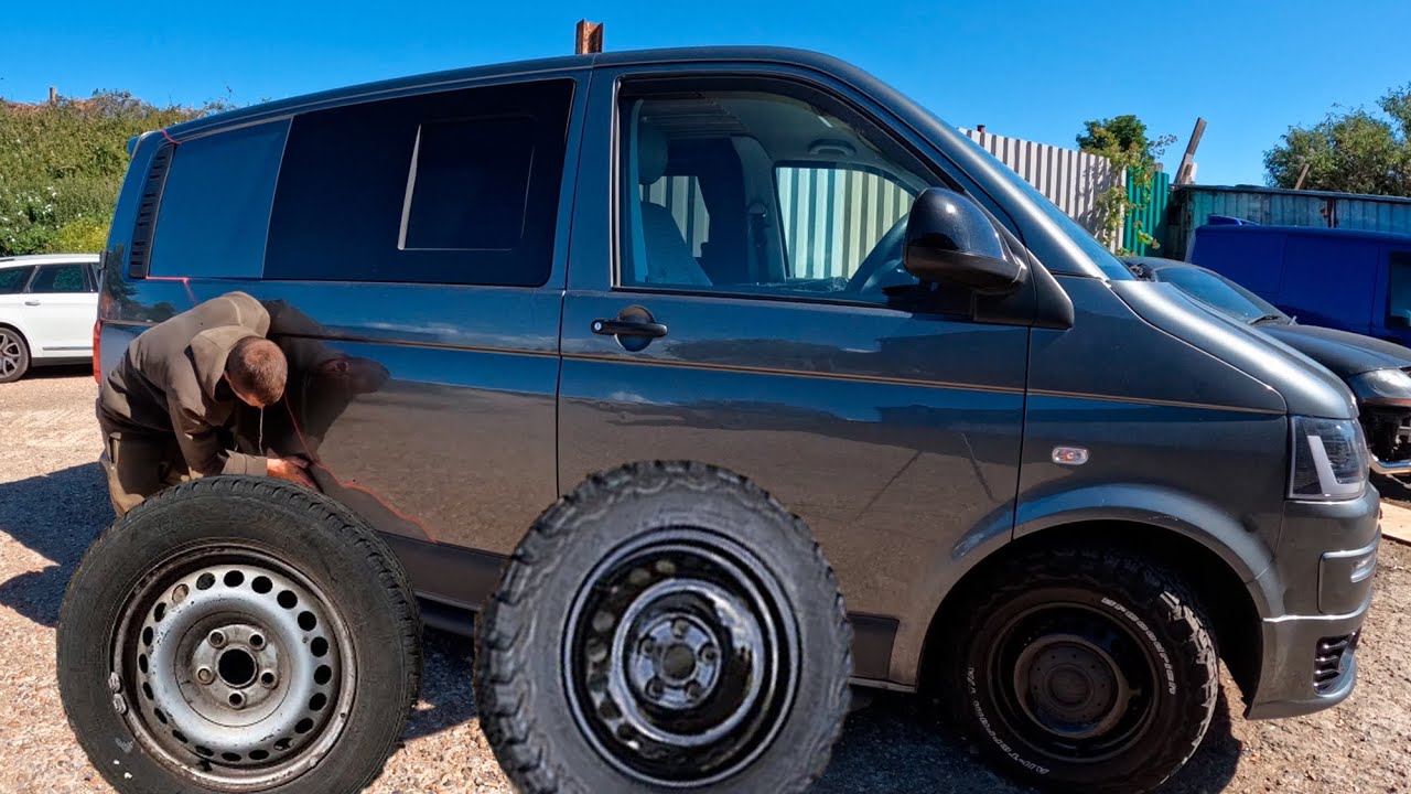 T5 transporter steel wheel refurb re spray DTE TV
