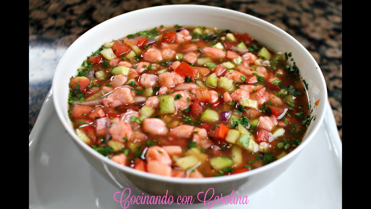 CEVICHE DE CAMARON 🦐 CEVICHE DE CAMARON ESTILO SINALOA