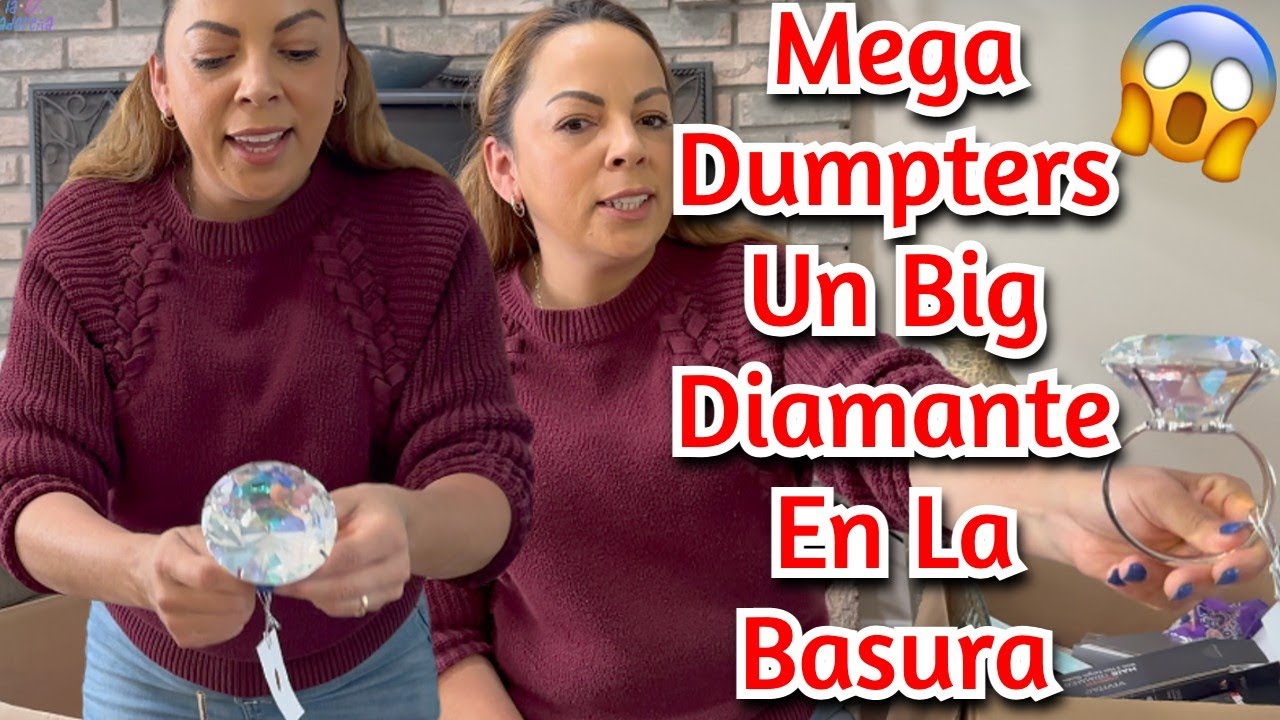 Mega Dumpters Un big diamante  En la Basura😱😳🇺🇸#NoemyBLaSalvadoreña