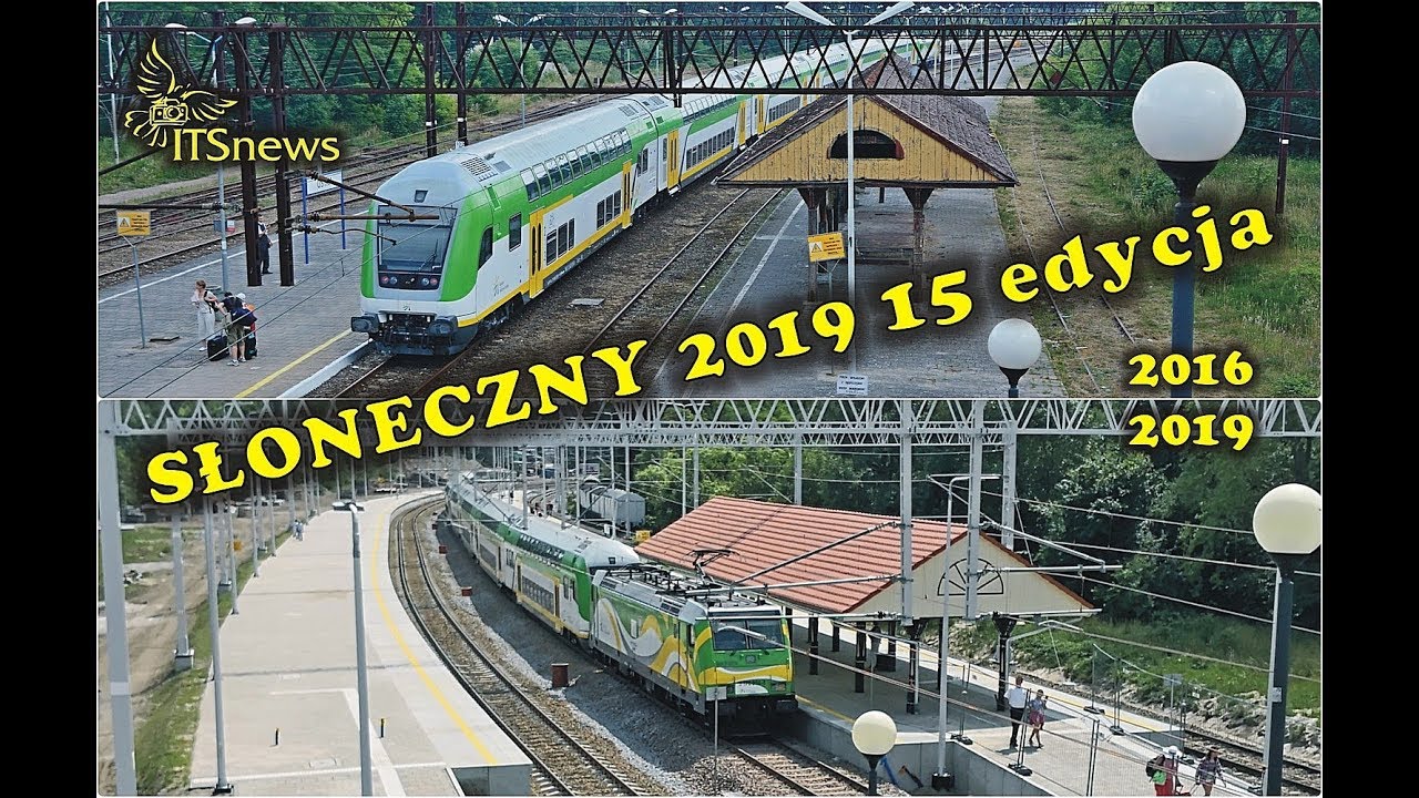 Pociąg Słoneczny - Wakacyjny pociąg Kolei Mazowieckich 15 edycja. Powitanie Ustka.