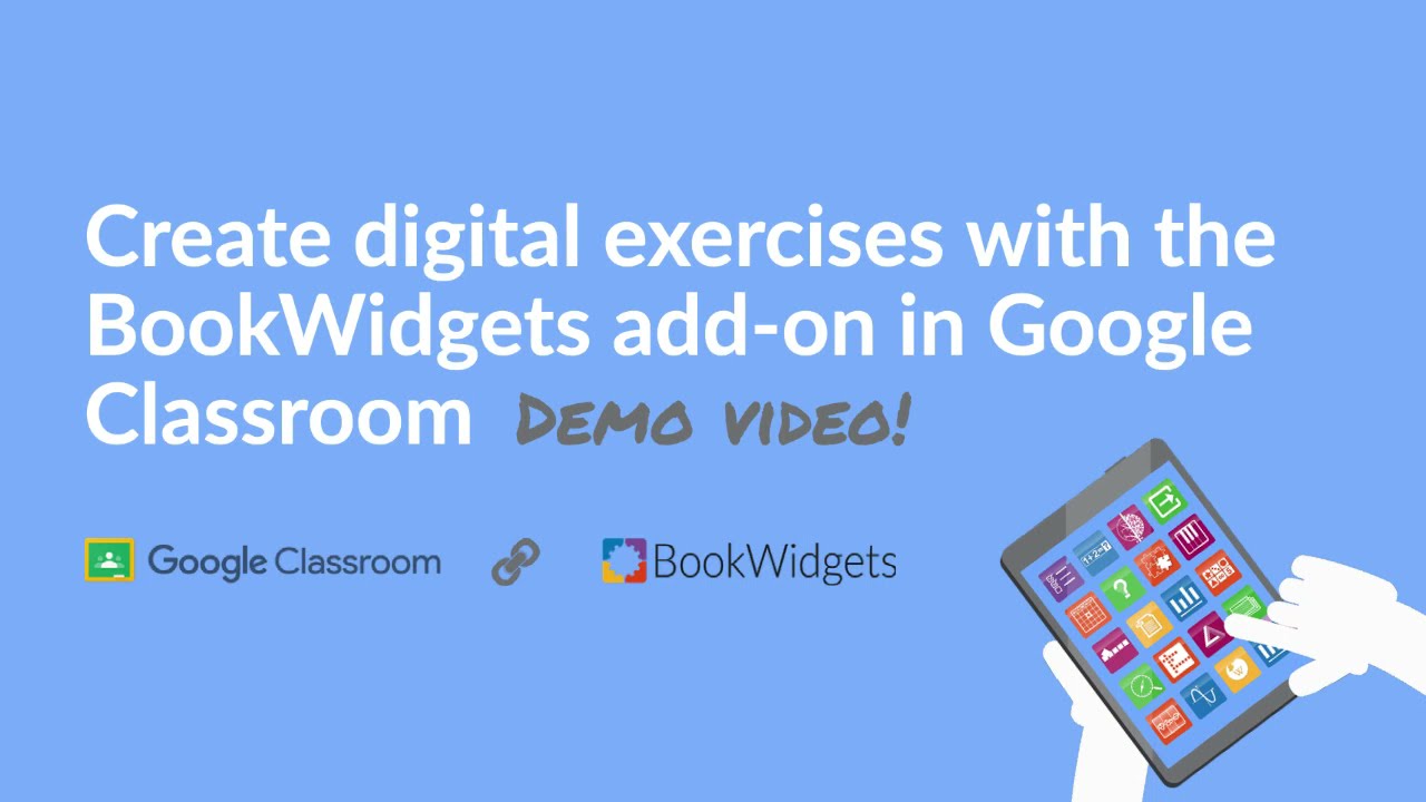 Create digital exercises with the BookWidgets add-on in Google Classroom - Demo video