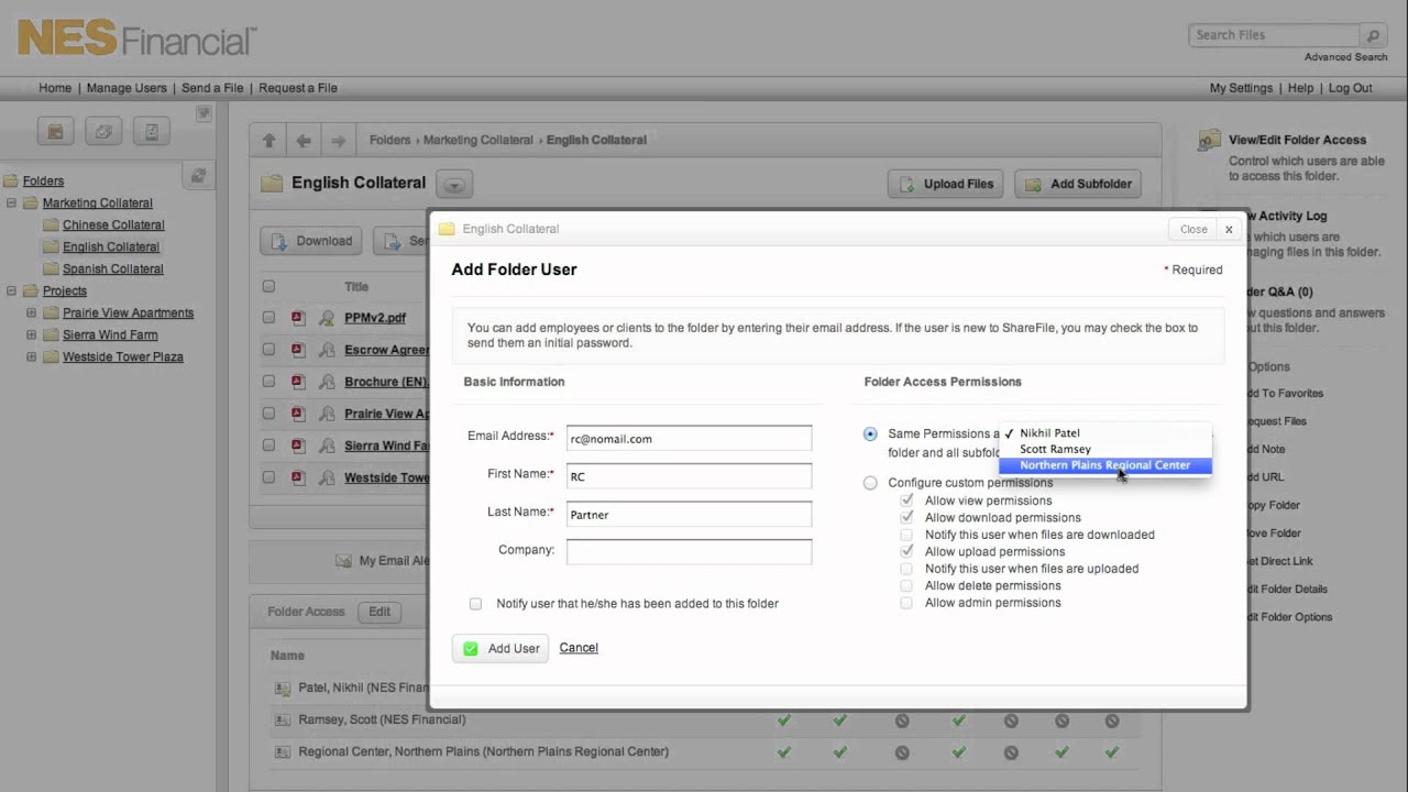 Virtual File Share Demo