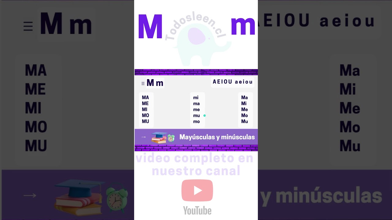 📘 LIBRO EN AMAZON | Letra M | ma me mi mo mu | Mayúsculas y minúsculas 