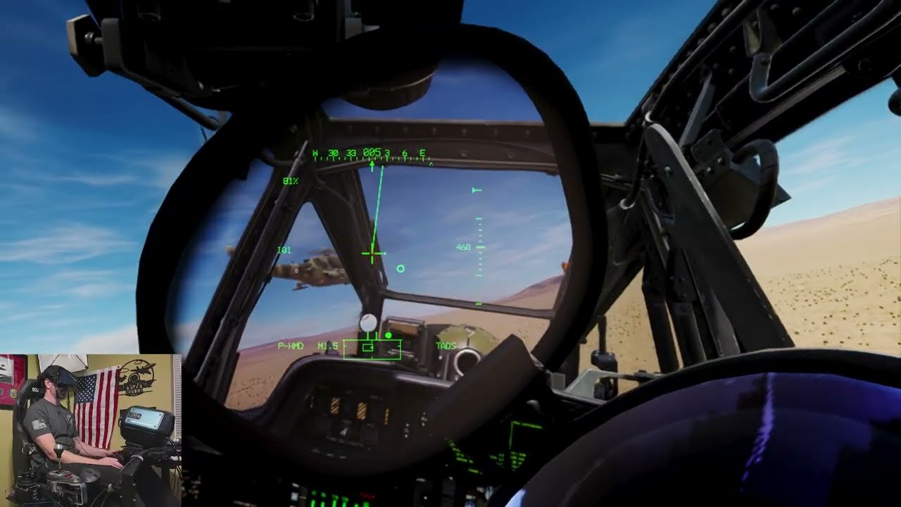 Flying the Apache in DCS with the DOF Reality H6 Motion Sim!