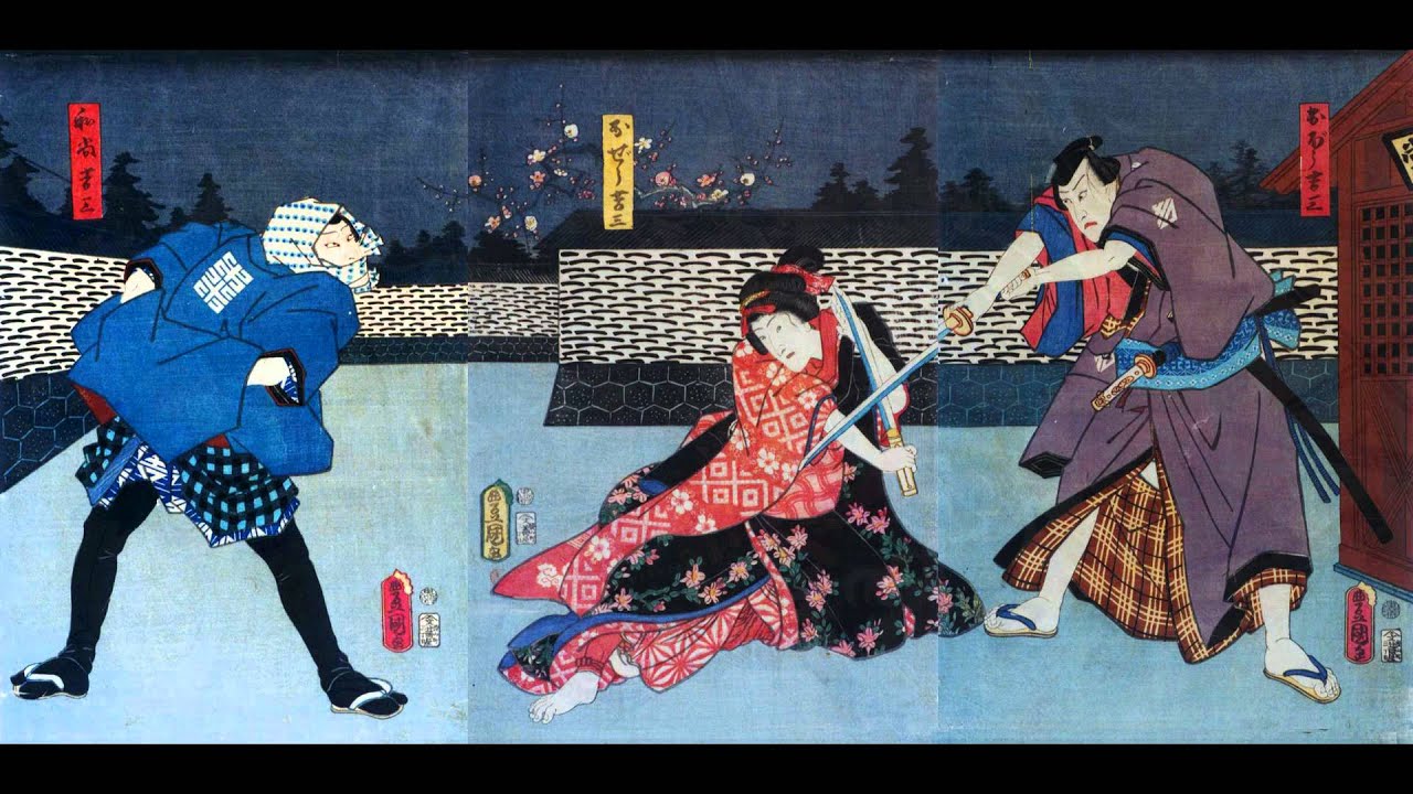 Atsumori (Biwa set to Ukiyo-e)