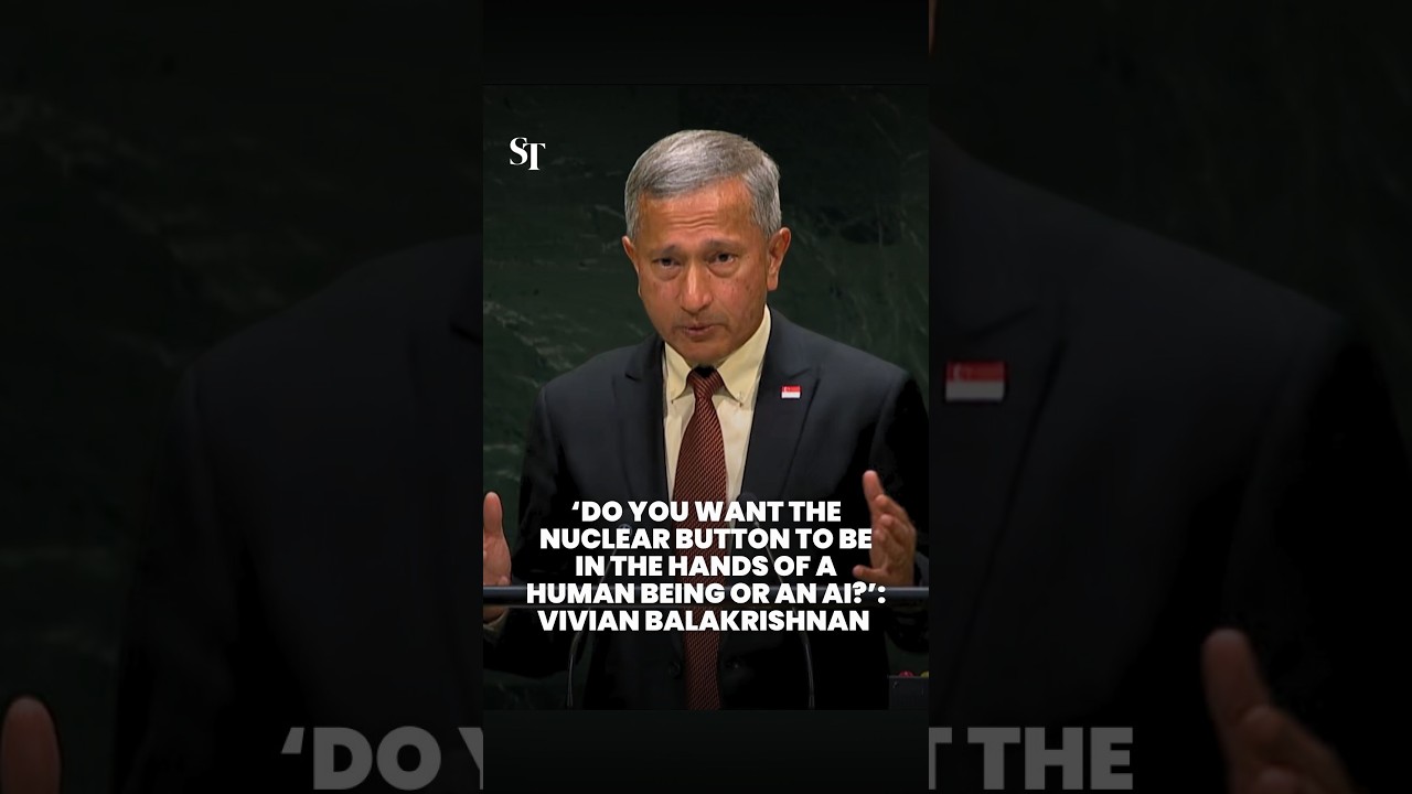 &lsquo;Do you want the nuclear button to be in the hands of a human being or an AI?&rsquo;: Vivian Balakrishnan