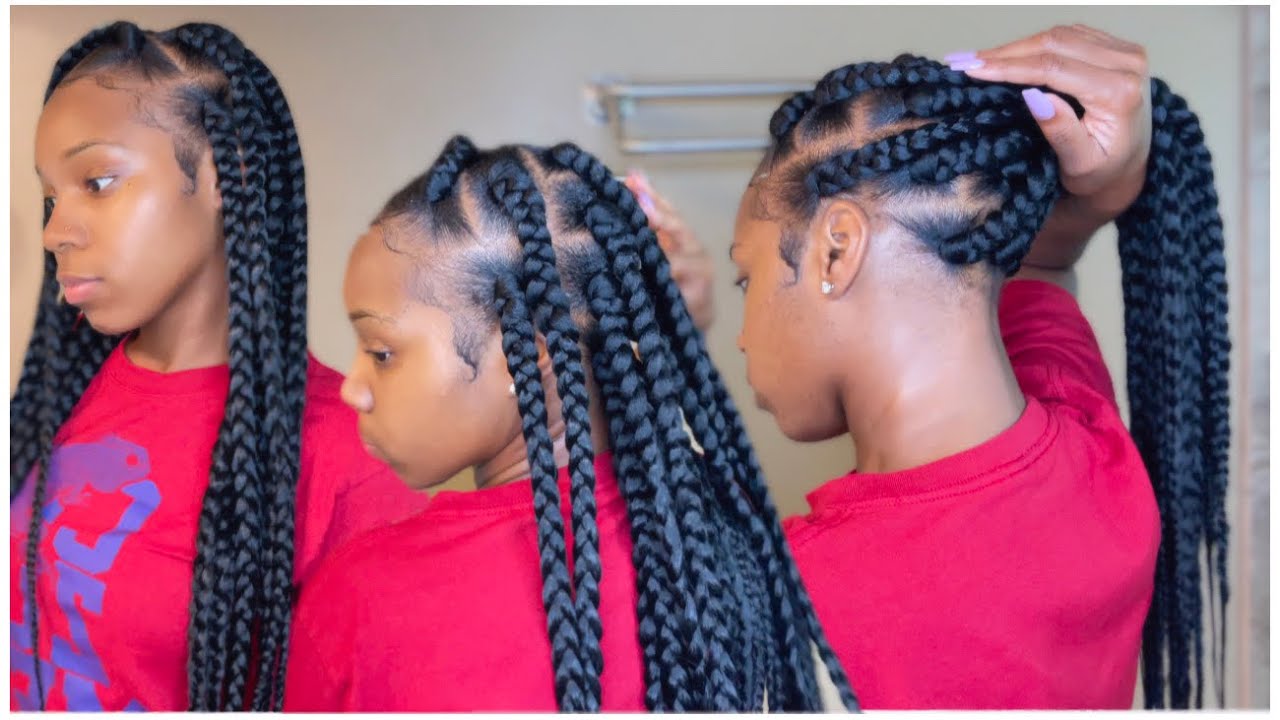 HOW TO: EASY JUMBO BOX BRAIDS (Beginner friendly)