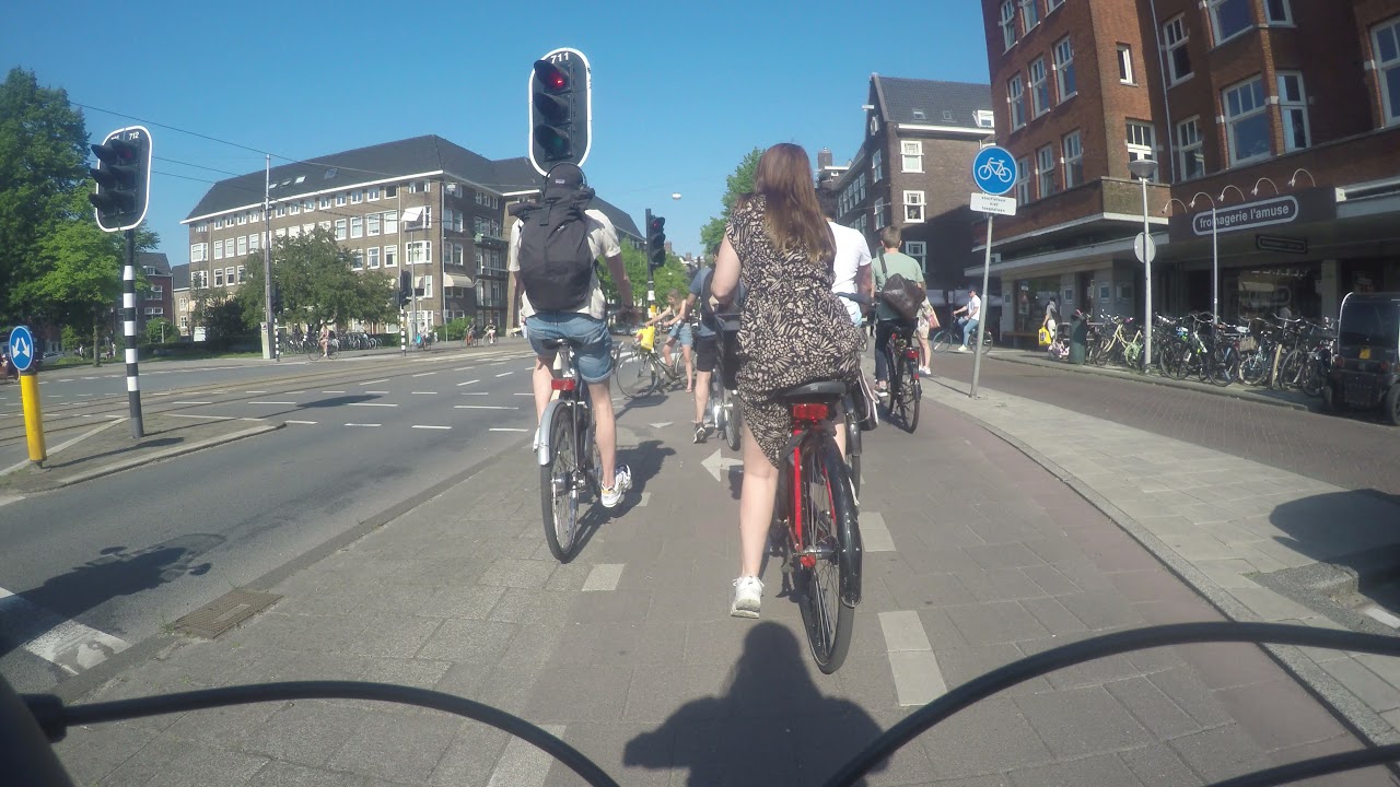 Amsterdam 4k Bike Ride // Natural Sounds