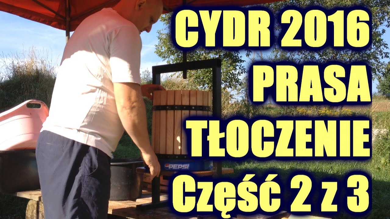 CYDR JABŁKOWY | PRASA TŁOCZENIE SOKU Cz. 2/3