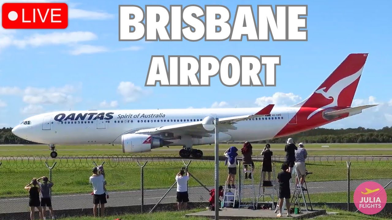 🔴LIVE BRISBANE Airport Australia Plane Spotting ✈️