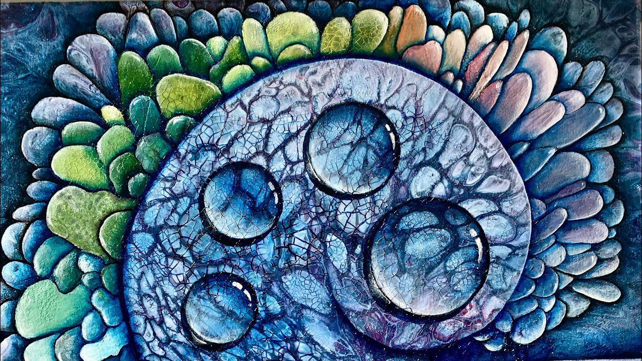 #113 INTUITIVE ACRYLIC POUR inspirational fluid art