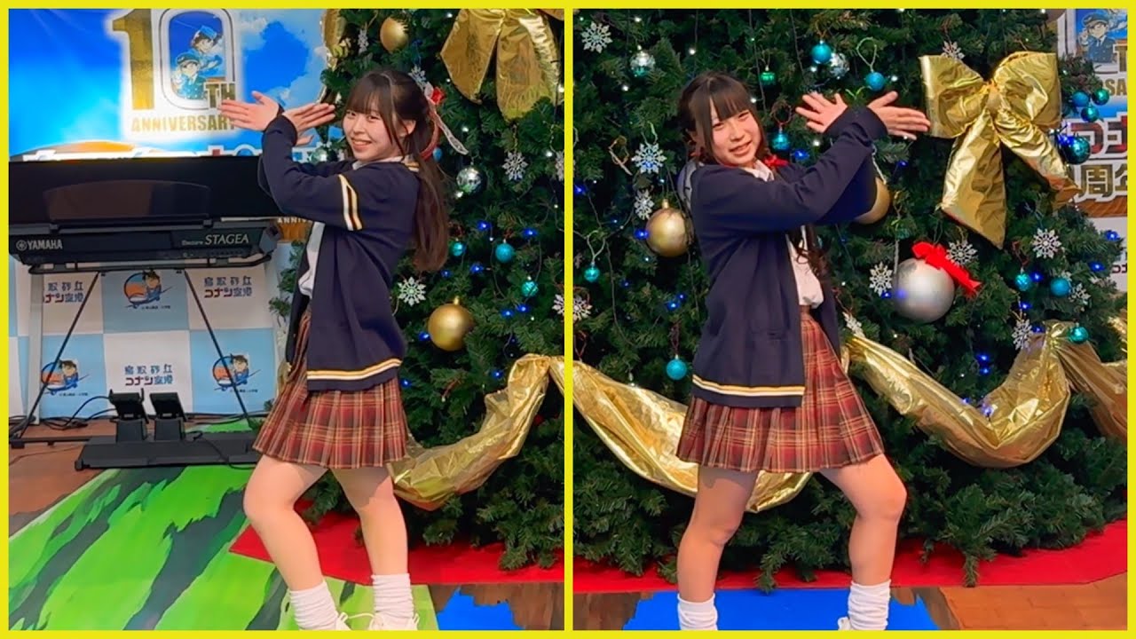 チアダンスRAINBOW鳥取　２画面　デビルじゃないもん　鳥取砂丘コナン空港ハッピーホリデーwith山陰三ツ星マーケット2025.12.13