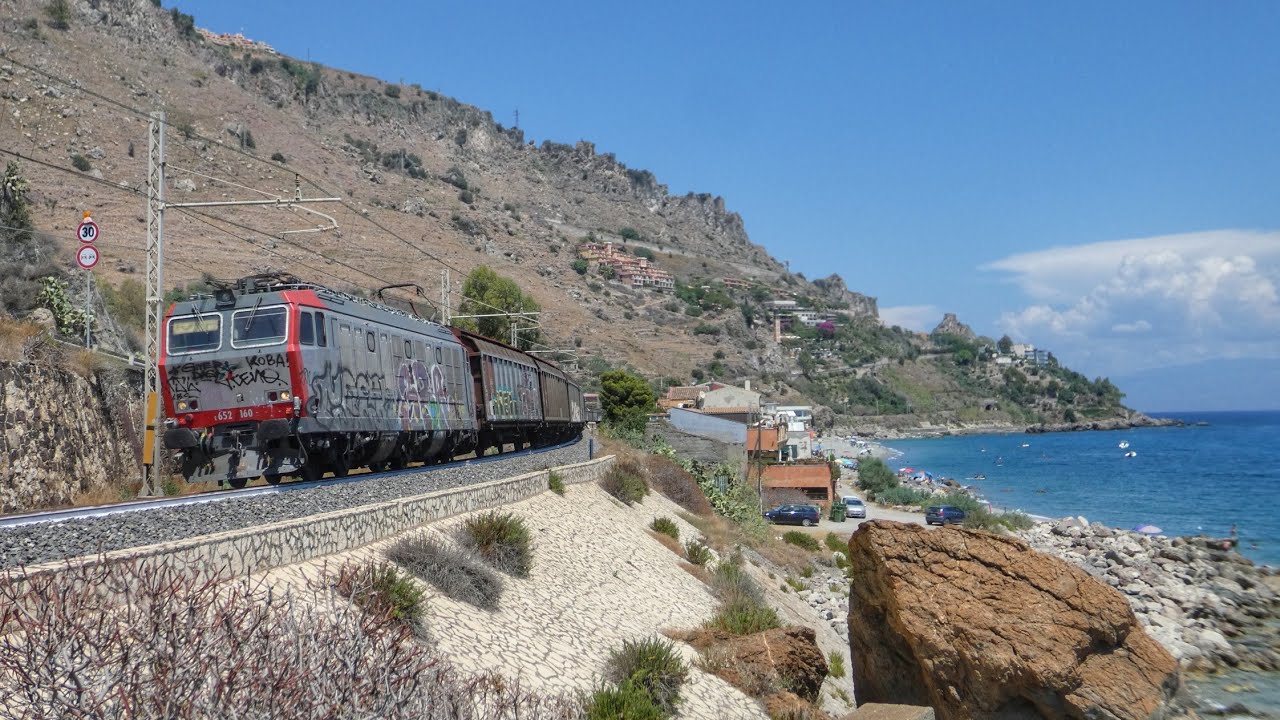 Traffico merci e passeggeri della Messina - Catania
