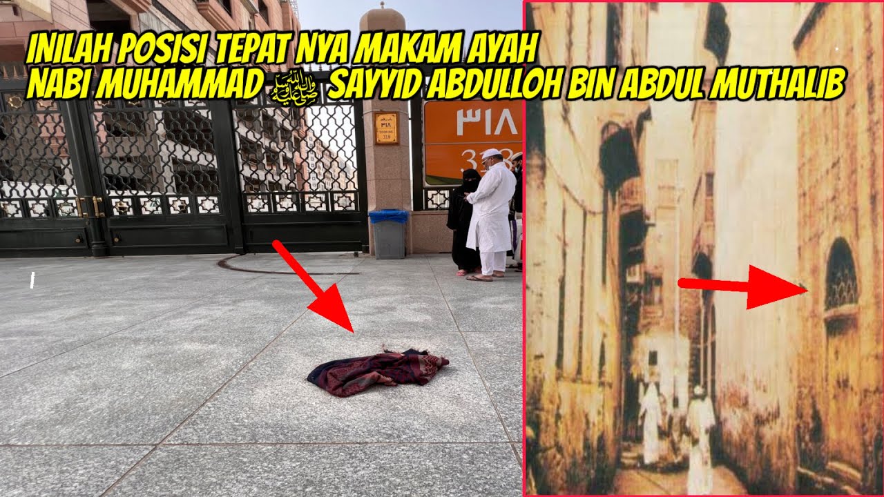 INILAH POSISI TEPAT NYA MAKAM AYAH NABI MUHAMMAD ﷺ SAYYID ABDULLOH BIN ABDUL MUTHALIB