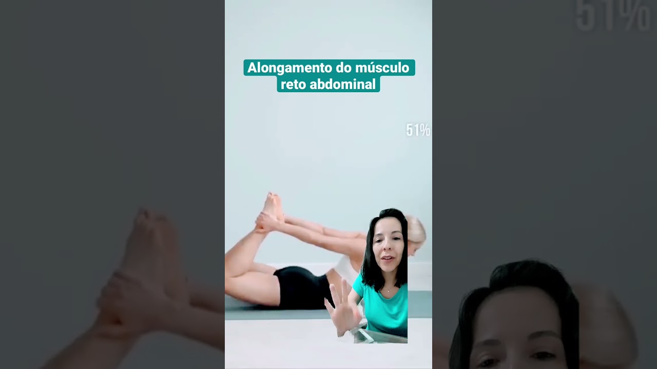 Alongamento do m&uacute;sculo reto abdominal #cinesioterapia #exerc&iacute;cios #yoga #fisioterapia #sa&uacute;de