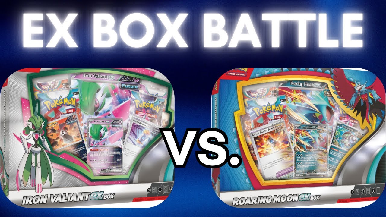 Iron Valiant Ex vs Roaring Moon Ex - Collection Box Battle