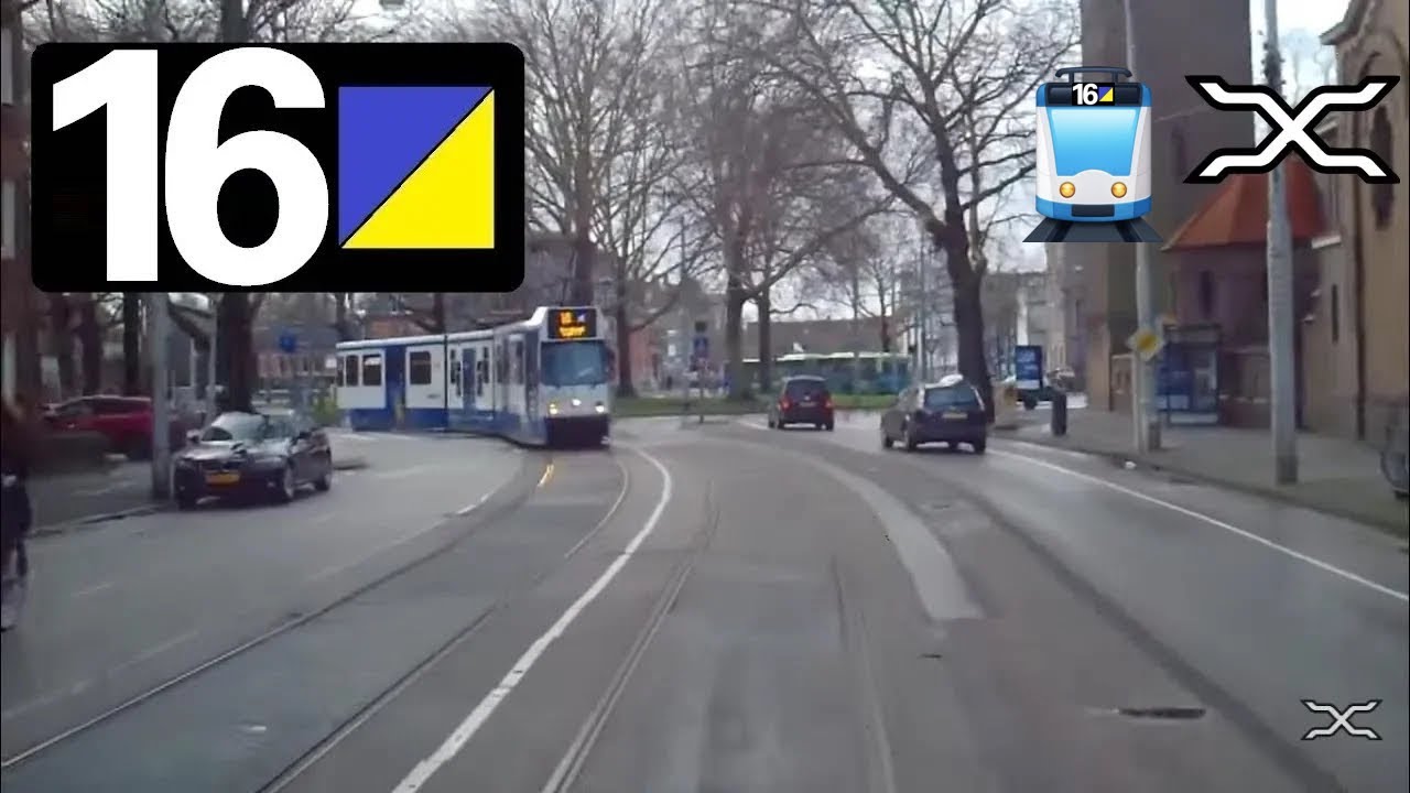 🚊 GVB Amsterdam Tramlijn 16 Cabinerit Centraal Station - VU/Medisch Centrum Driver's view POV